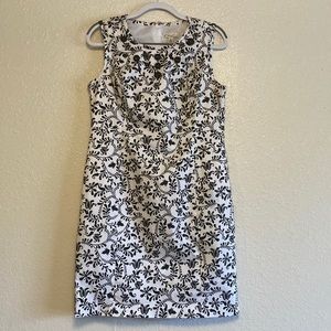 Sleeveless black and white dress. Size 14